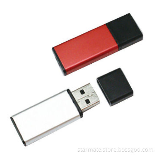 Metal USB Flash Drive with 32MB to 16GB Capacity, Supports Plug-and-play Function